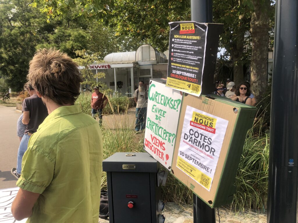 15 août à Lannion, Côtes d'Armor, pour préparer le 10 septembre avec Le Canard Réfractaire.