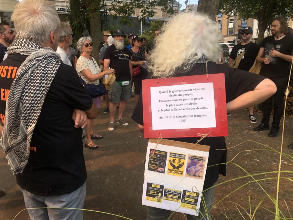 15 août à Lannion, Côtes d'Armor, pour préparer le 10 septembre avec Le Canard Réfractaire.