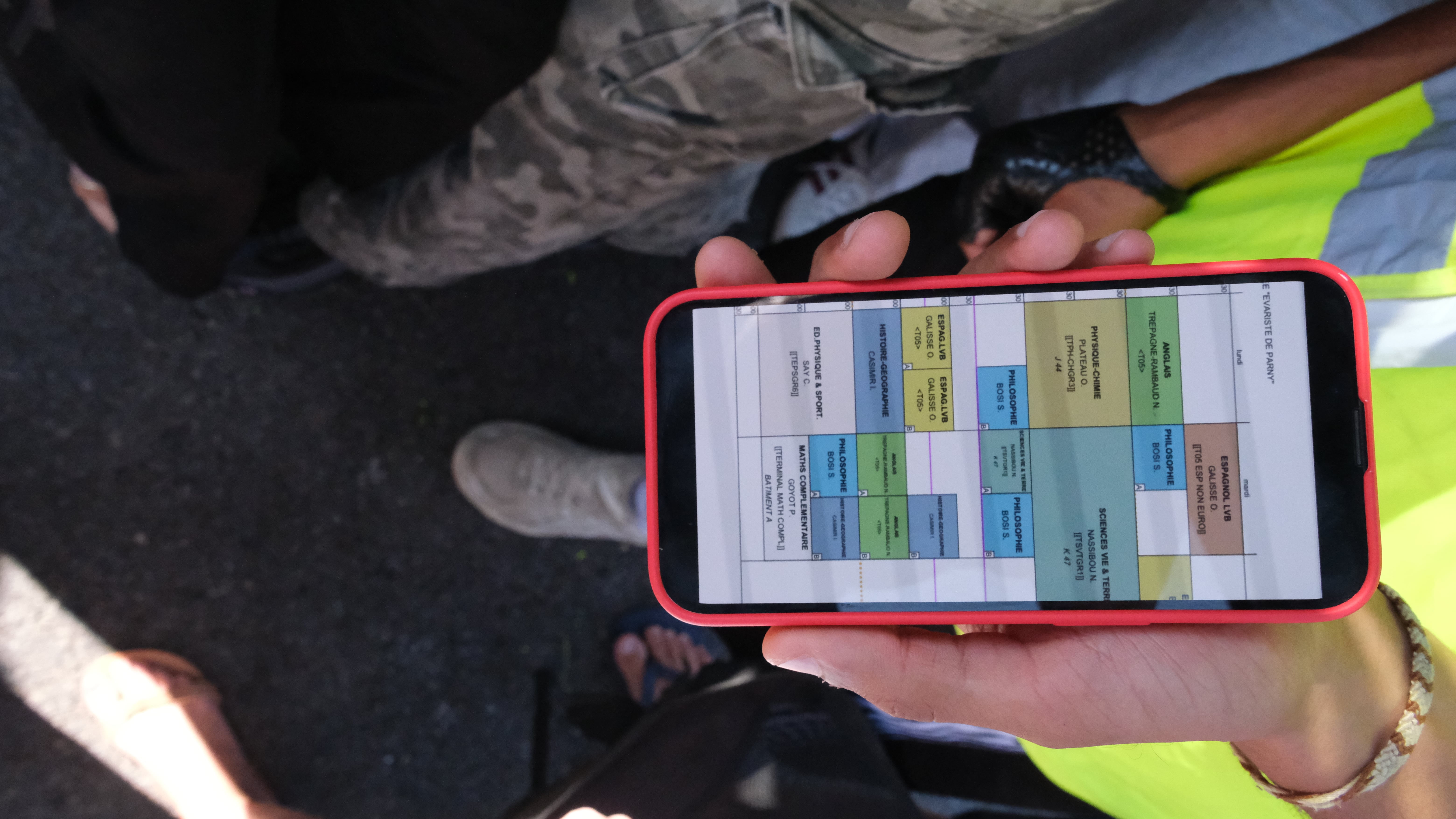 manifestation lycée Evariste de Parny