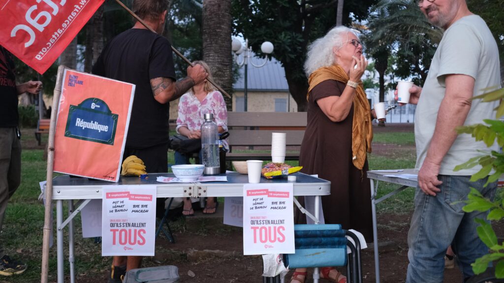 Attac, mouvement grève du 10 Septembre Saint-Paul