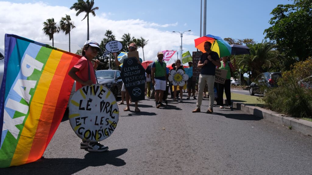 manifestation des résistances Saint-Pierre Attac, Greenpeace, Citoyen pour le climat, XR. @Philippe Nanpon