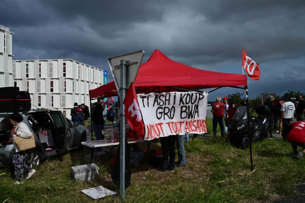 Mobilisation à Sainte-Pierre le 10 septembre 2025. © Olivier Ceccaldi