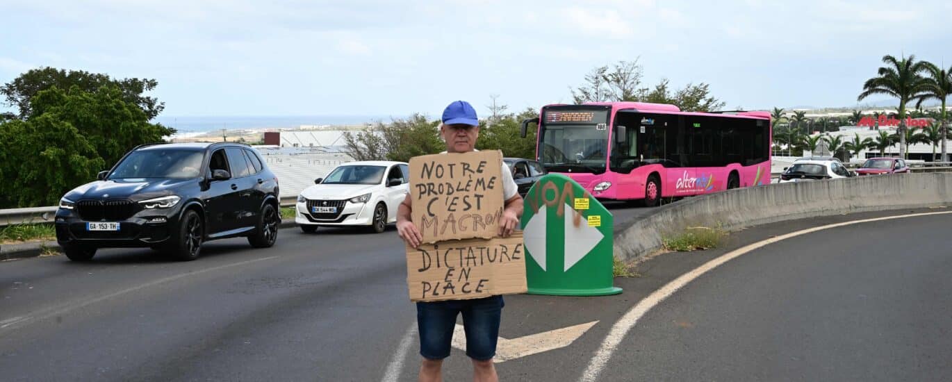 Mobilisation à Sainte-Pierre le 10 septembre 2025. © Olivier Ceccaldi