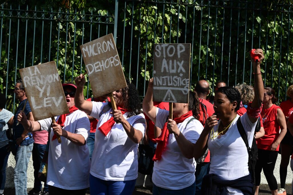 Mobilisation à Sainte-Pierre le 10 septembre 2025. © Olivier Ceccaldi
