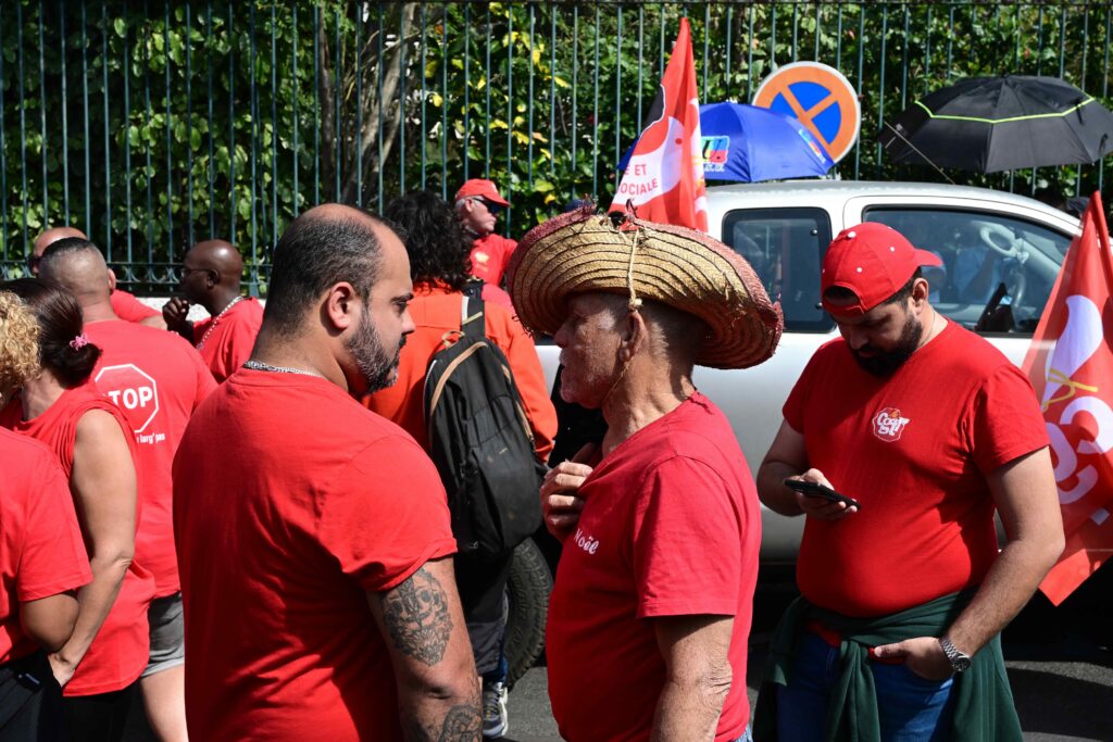 Mobilisation à Sainte-Pierre le 10 septembre 2025. © Olivier Ceccaldi