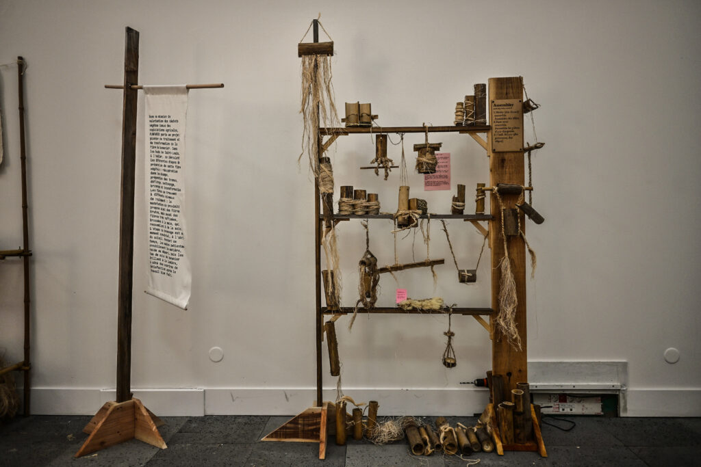 Chaque nouvelle création vient s'ajouter là et fait partie intégrante de l'expo-chantier.