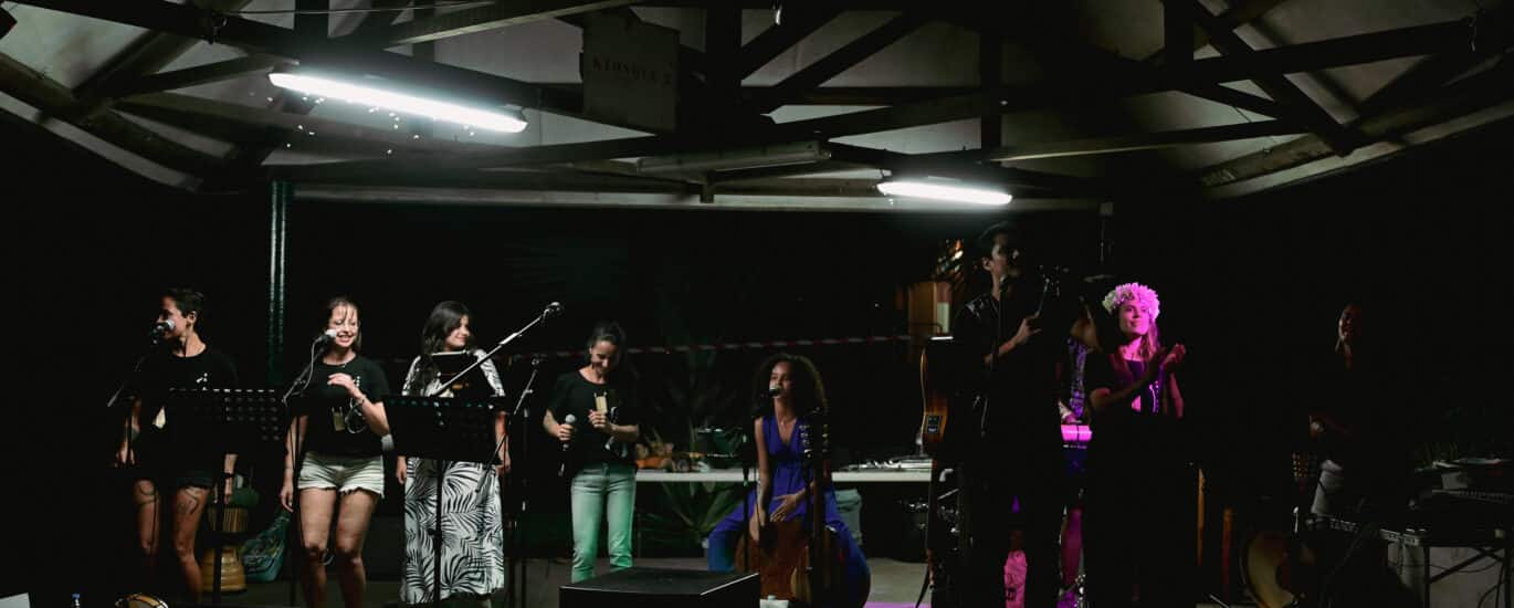 Le groupe Taravana Péi presque au complet. © Olivier Ceccaldi