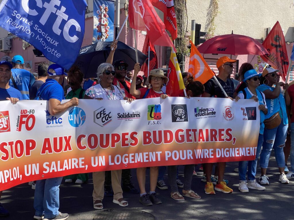 manifestation du 18 septembre Saint-Pierre © Gabriel Blanc