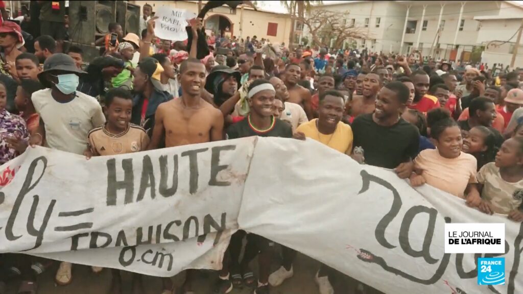 En une semaine de manifestation, la GenZ de Madagascar a mis fin au gouvernement. (Capture d'écran France 24)