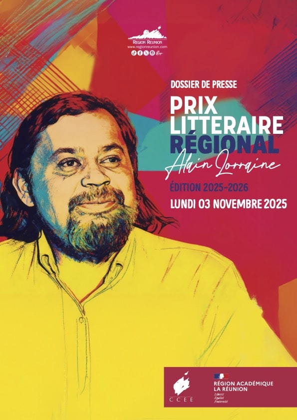 La Région Réunion, en partenariat avec le Conseil de la Culture, de l’Éducation et de l’Environnement (CCEE), la Région académique et la DAAF (Direction de l’Alimentation, de l’Agriculture et de la Forêt), lance la première édition du Prix Littéraire Régional Alain Lorraine.