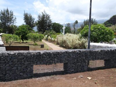 Cimetière marin de Saint-Paul, cimetière des esclaves et des oubliés, mur d'enceinte aménagements