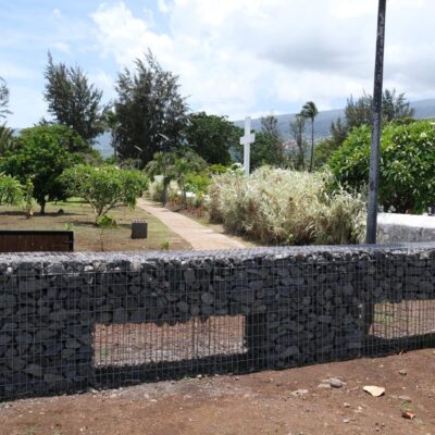 Cimetière marin de Saint-Paul, cimetière des esclaves et des oubliés, mur d'enceinte aménagements