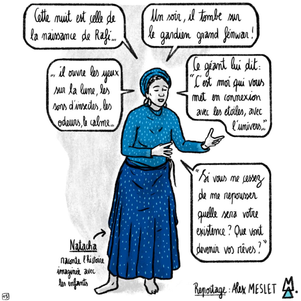 Les jours de la nuit, kozman la nuit. BD reportage d'Alex Mesley