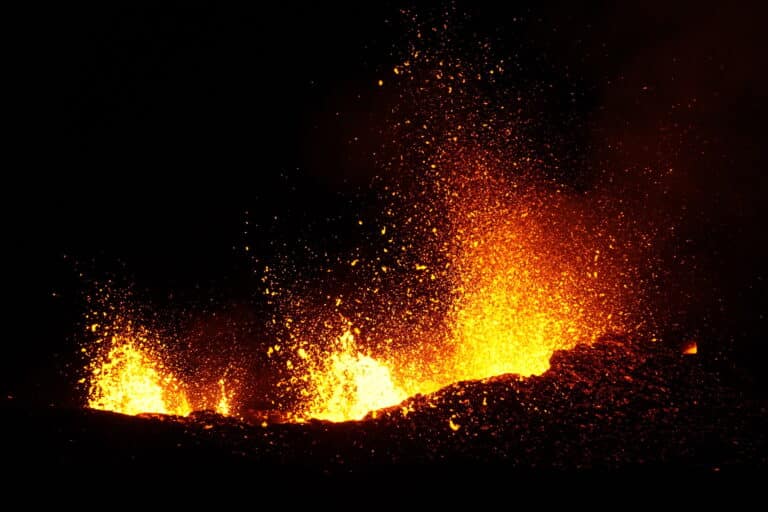 éruption du volcan piton de la Fournaise du 18 janvier 2026 © Franck Cellier