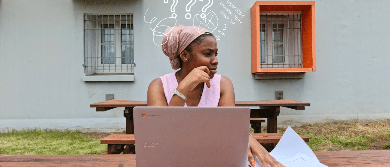 Rahizane Assani, témoigne des difficultés à gérer son budget mensuel. Image illustrée