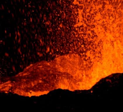 éruption du volcan piton de la Fournaise du 18 janvier 2026 © Franck Cellier