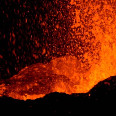 éruption du volcan piton de la Fournaise du 18 janvier 2026 © Franck Cellier