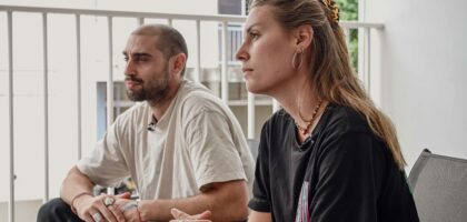 Olivier Ceccaldi et Sarah Cortier.