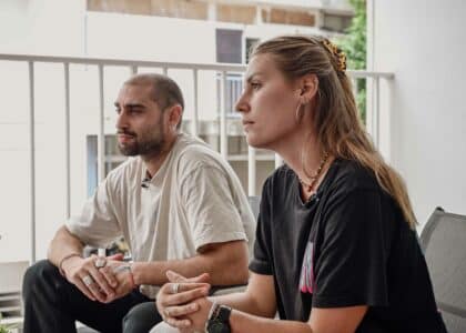 Olivier Ceccaldi et Sarah Cortier.