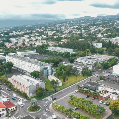 Les locaux du CIO du Tampon. Vue drone.
