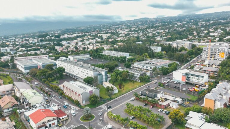 Les locaux du CIO du Tampon. Vue drone.