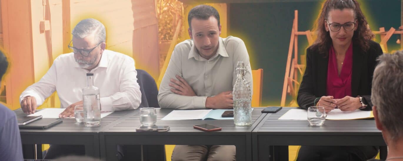 Camille Clain, maire de l'Entre-Deux, Alexis Chaussalet maire du Tampon, et Patrick Lebreton maire de Saint-Joseph