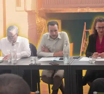 Camille Clain, maire de l'Entre-Deux, Alexis Chaussalet maire du Tampon, et Patrick Lebreton maire de Saint-Joseph