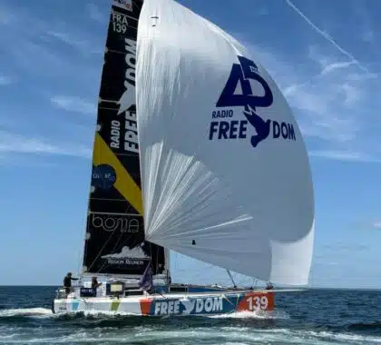 L’équipage de Team HUA a franchi la ligne d’arrivée de la Globe 40 à Lorient et se classe 4ème de la 2ème édition de la course.