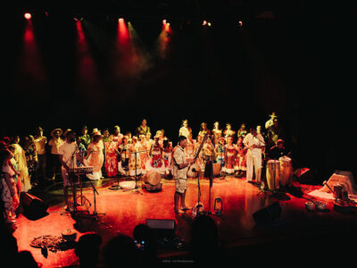 le Bisik était installé au Théâtre Les Bambous pour accueillir la présentation d'un projet musical très spécial avec Tifrid Maloya et les élèves de l'École François Frédéric Sisahaye de Mare à Martin © Iris Mardémoutou