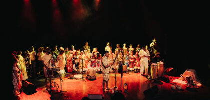 le Bisik était installé au Théâtre Les Bambous pour accueillir la présentation d'un projet musical très spécial avec Tifrid Maloya et les élèves de l'École François Frédéric Sisahaye de Mare à Martin © Iris Mardémoutou