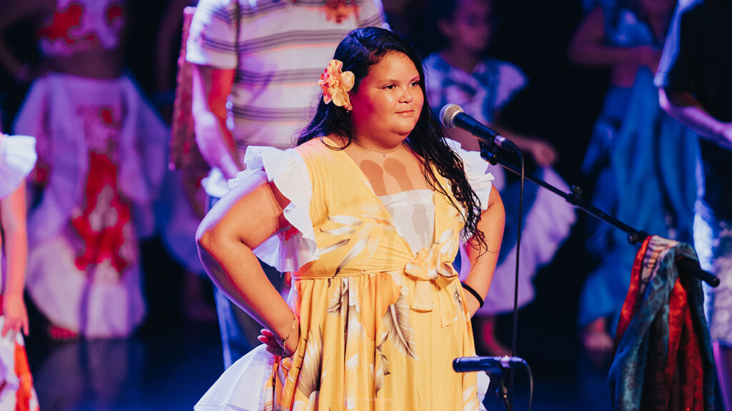 le Bisik était installé au Théâtre Les Bambous pour accueillir la présentation d'un projet musical très spécial avec Tifrid Maloya et les élèves de l'École François Frédéric Sisahaye de Mare à Martin © Iris Mardémoutou
