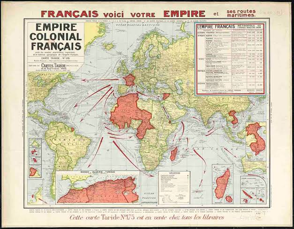 Empire colonial français carte
