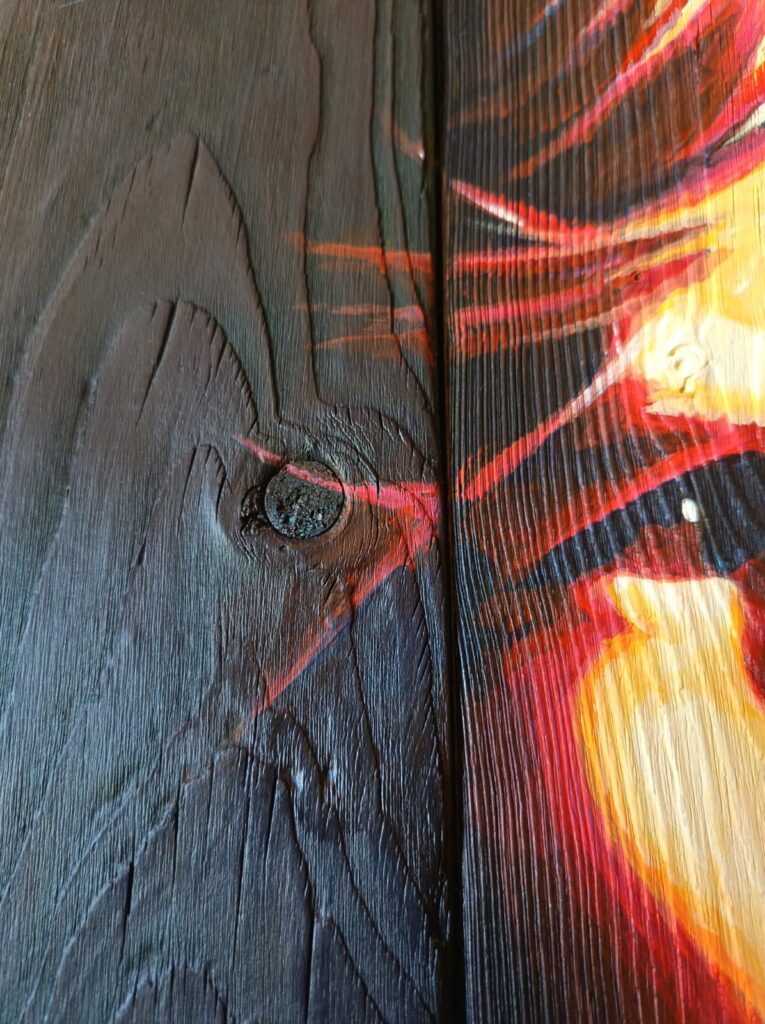 Aurore Labre, Peinture arts plastiques (Photo Victorine Félix)