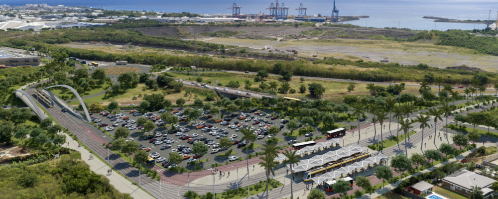 Projet de train Réunion Express, consultation, simulation de la gare de Saint-Leu au Portail.