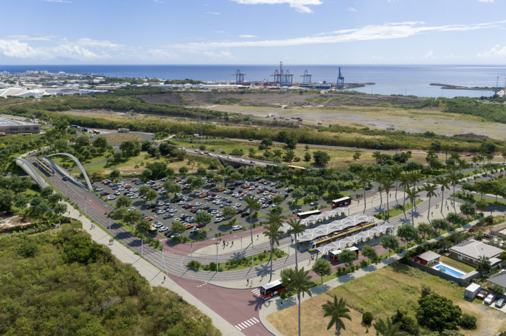 Projet de train Réunion Express, consultation, simulation de la gare de Saint-Leu au Portail.
