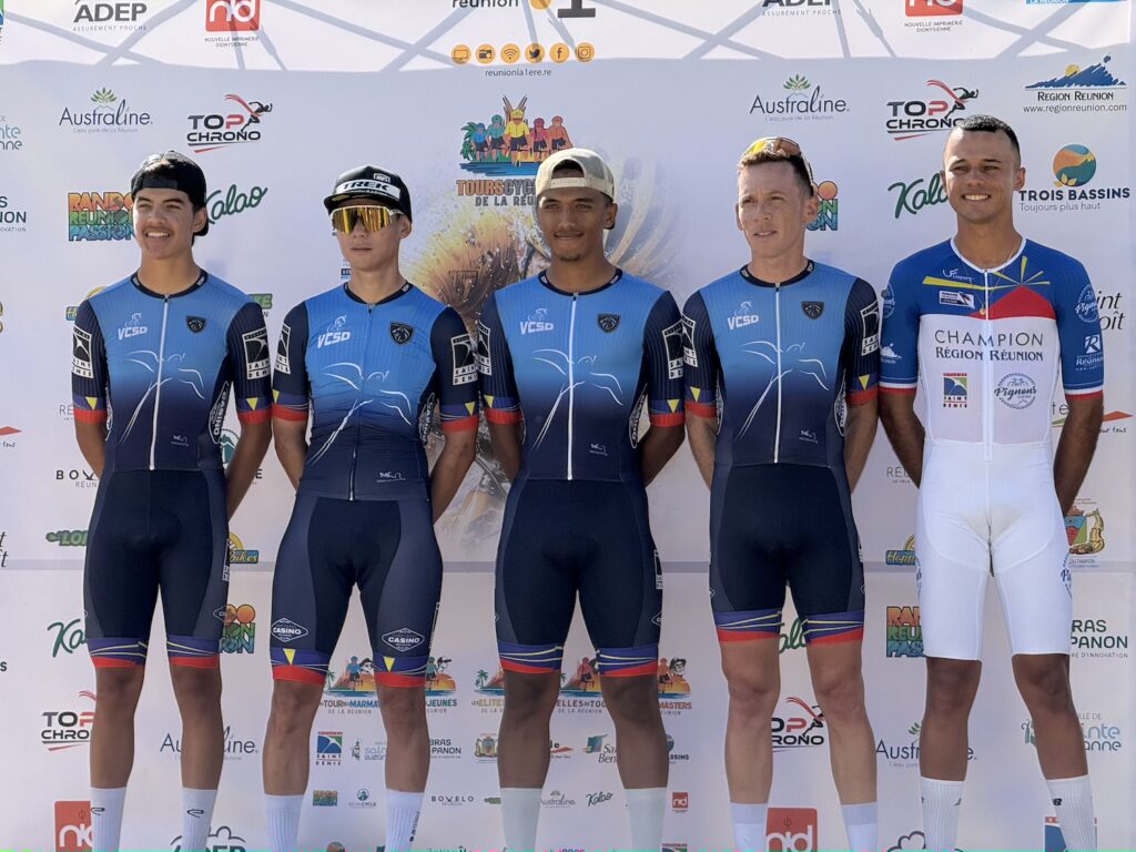tour cycliste de La Réunion au vélodrome Gabriel Chéfiare de Saint-Denis