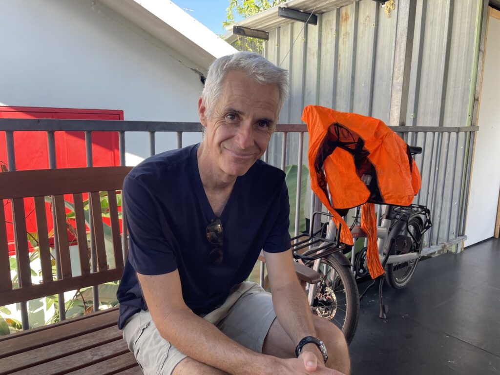 Arnaud Fachero, vice président du CRUB Collectif réunionnais des usagers de la Bicyclette