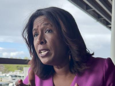 Céline Sitouze maire de Sainte-Marie