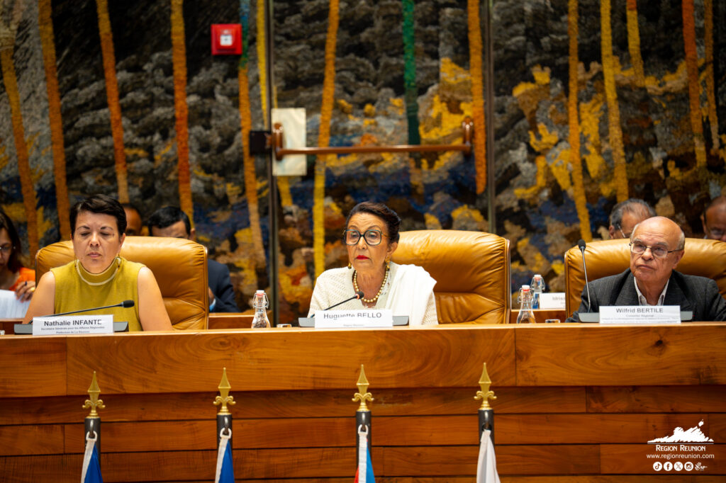 SAR Huguette Bello, Nathalie Infante, Wilfrid Bertile